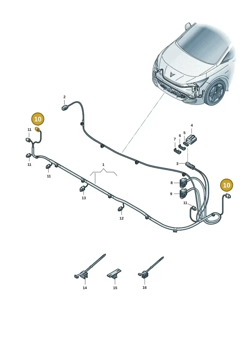1EA973703D — SEAT EBoost CUPRA (2021-) diagram 10s971000, position 10
