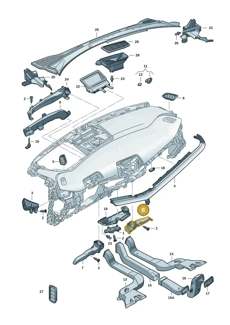 1EB819152C — SEAT Tavascan Cupra (2023-) diagram 20h819300, position 8