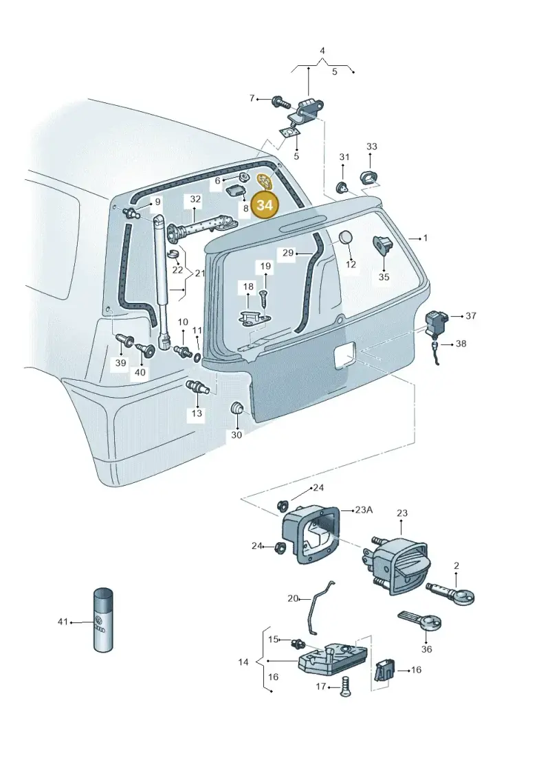 1H0971908E — SEAT AROSA (2003-2004) diagram 232827300, position 34