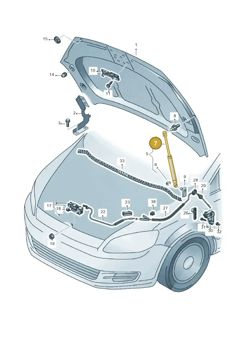 1H5827905 — SEAT Alhambra Stylance (2015-2022) diagram 705823000, position 7