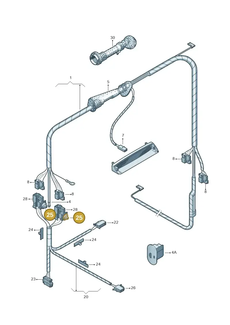 1H6971848A — SEAT AROSA (2003-2004) diagram 231972820, position 25
