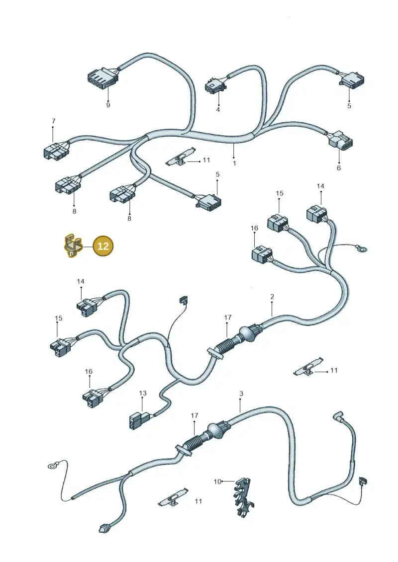 1H6971848A — SEAT IBIZA                  06> (2005-) diagram 254972500, position 12