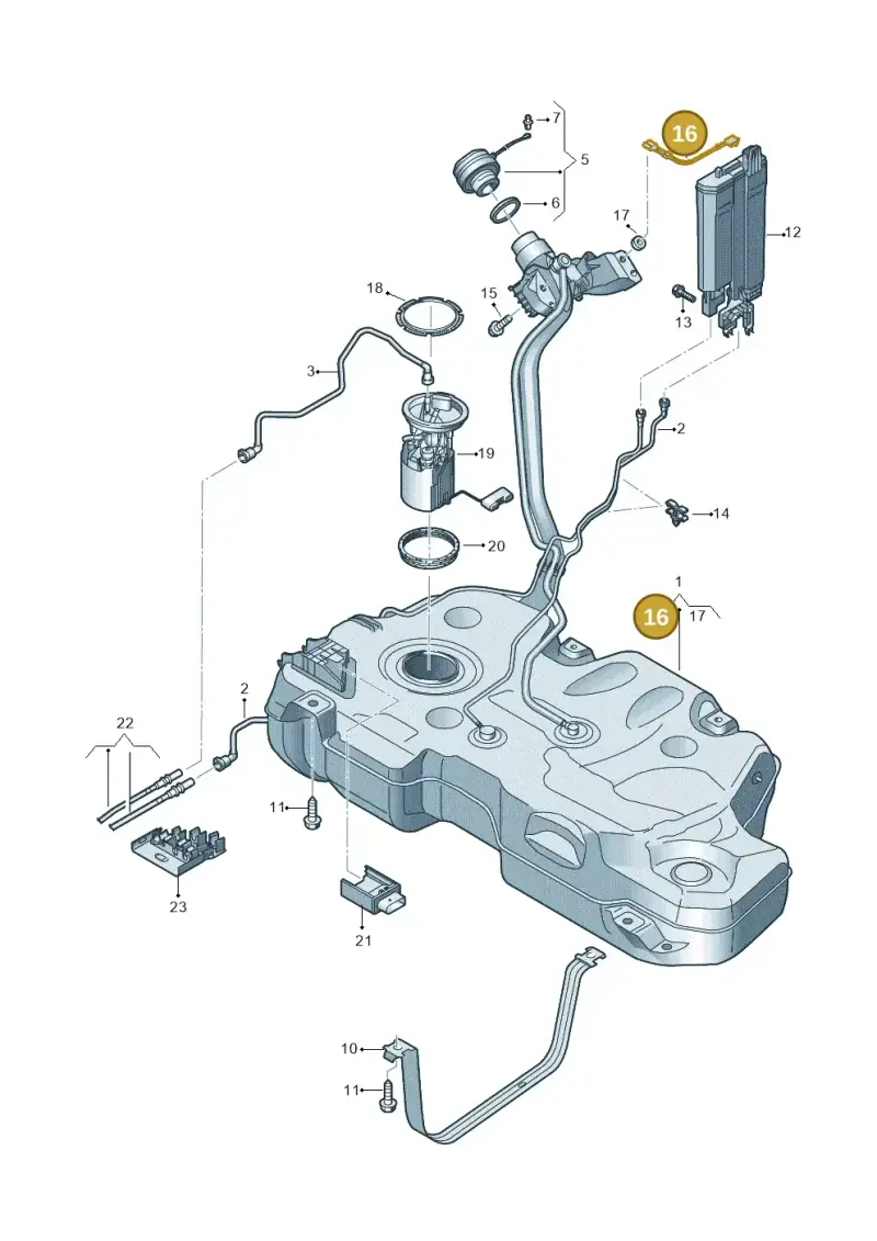 1H9201142B — SEAT Ibiza FR (2017-) diagram 837201500, position 16