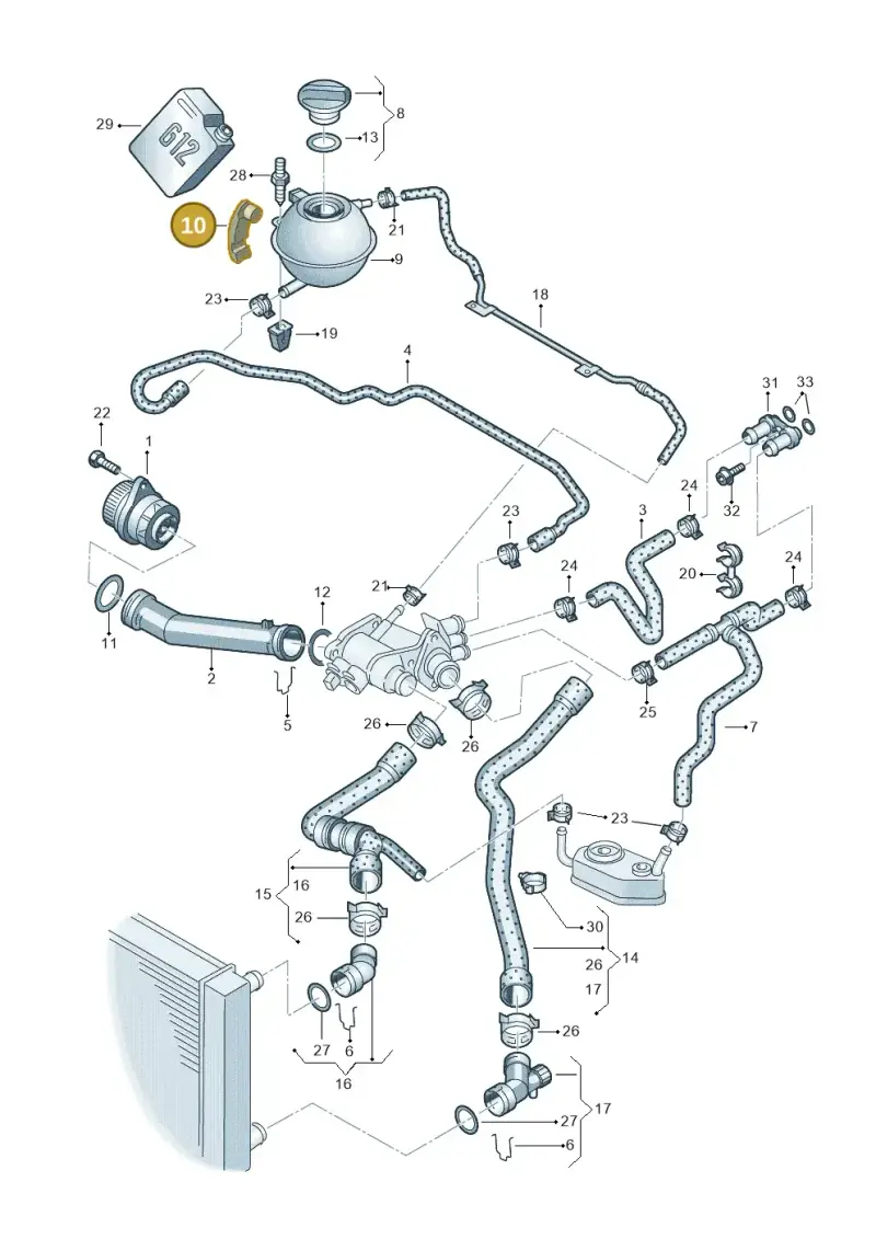 1J0121422 — SEAT IBIZA                  06> (2005-) diagram 253121250, position 10