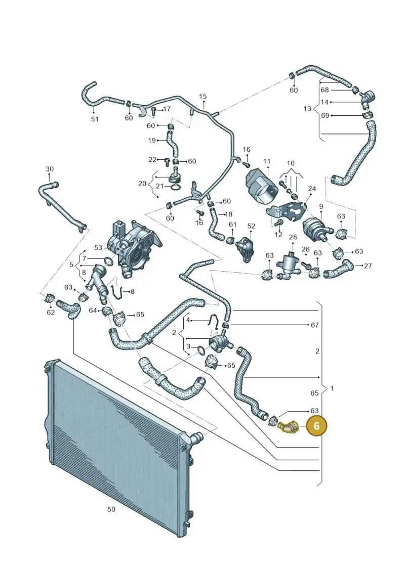 1J0122291C — SEAT Ateca Style (2016-) diagram 828121150, position 6