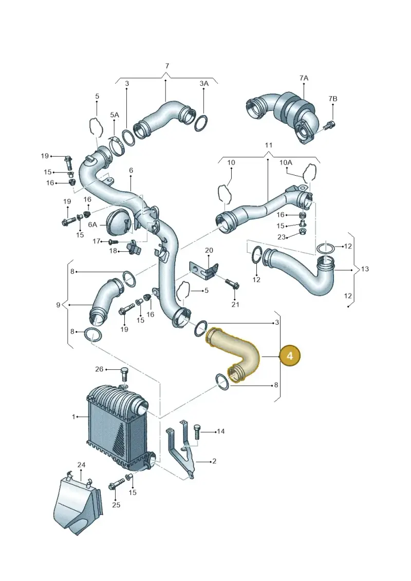 1J0145834T — SEAT TOLEDO/LEON/LEON-4 (2001-2006) diagram 268145850, position 4