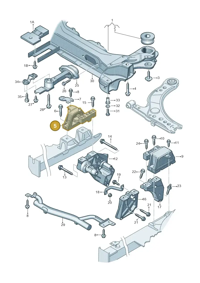 1J0199262BE — SEAT TOLEDO/LEON/LEON-4 (2001-2006) diagram 194199200, position 5