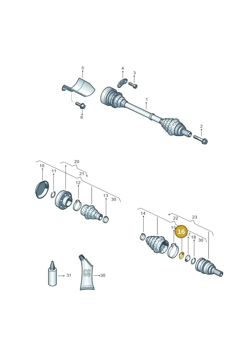 1J0407287 — SEAT Altea XL Reference (2013-2013) diagram 459407340, position 16