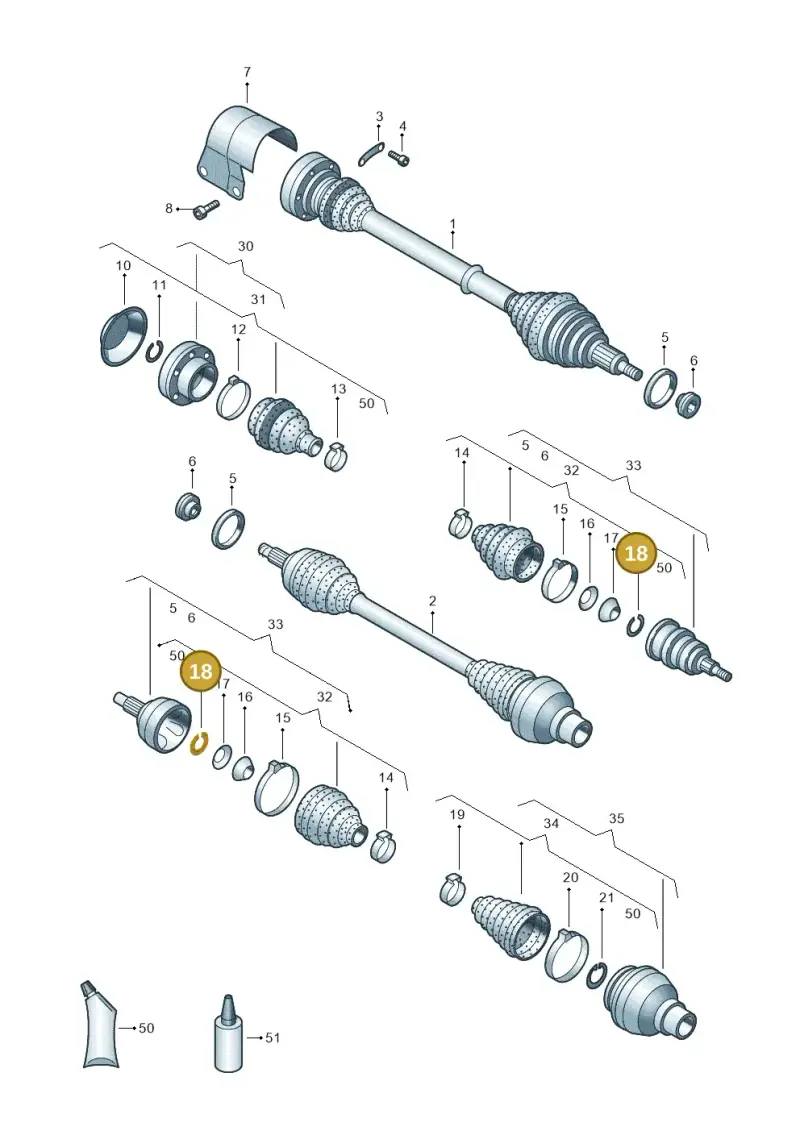 1J0407297 — SEAT Toledo Reference (2015-2019) diagram 773407600, position 18