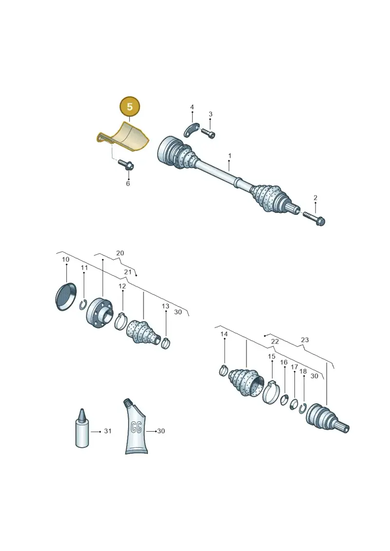 1J0407721B — SEAT Leon Stylance (2010-2012) diagram 459407340, position 5