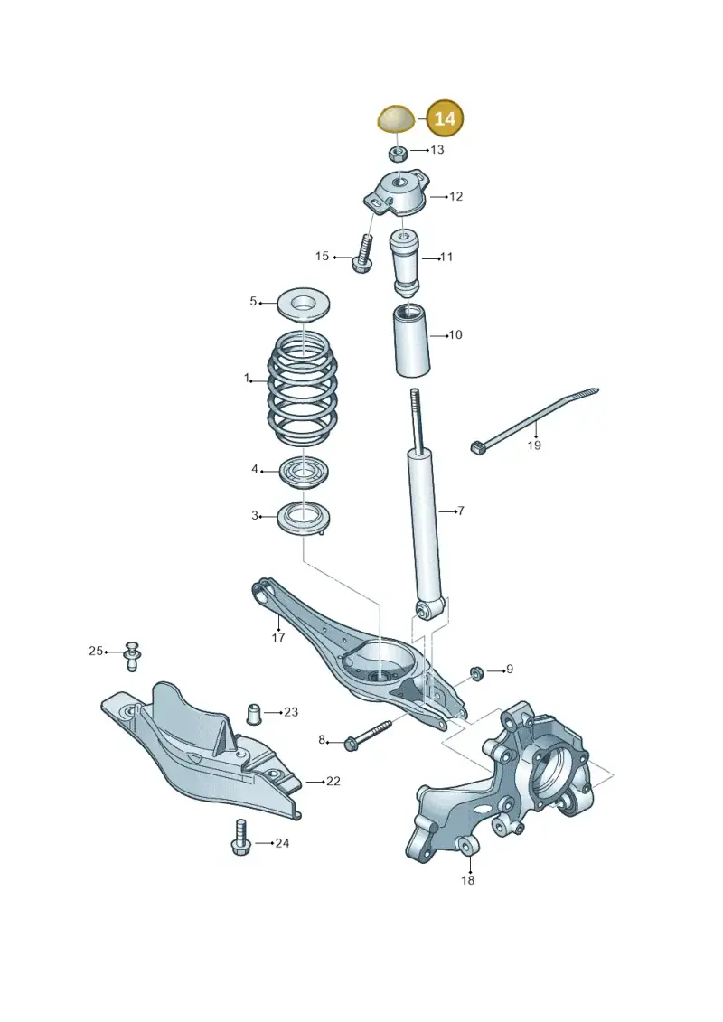 1J0512135A — SEAT Formentor TSI CUPRA (2020-) diagram 746511050, position 14