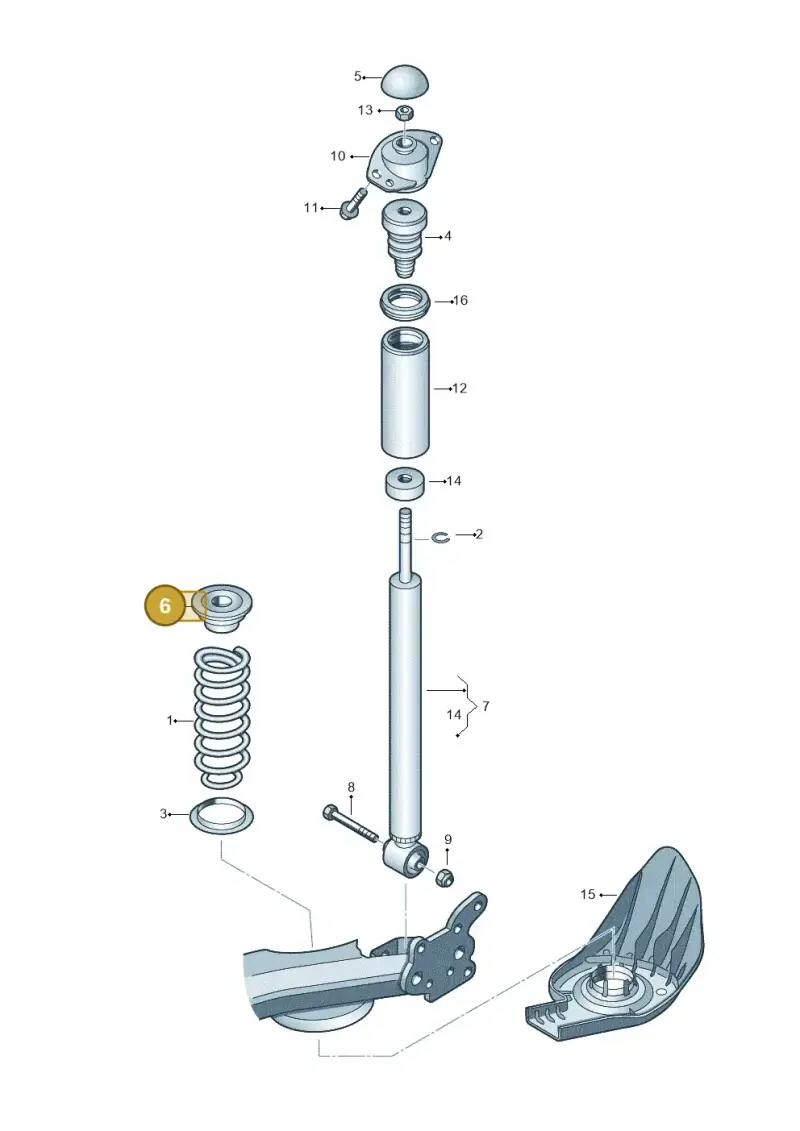 1J0512149B — SEAT Ibiza Stylance (2015-) diagram 672511000, position 6