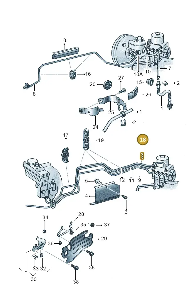 1J0611797L — SEAT TOLEDO/LEON/LEON-4 (2001-2006) diagram 268611210, position 18