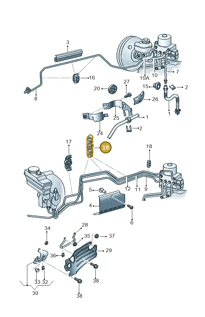 1J0611797M — SEAT TOLEDO/LEON/LEON-4 (2001-2006) diagram 268611210, position 19