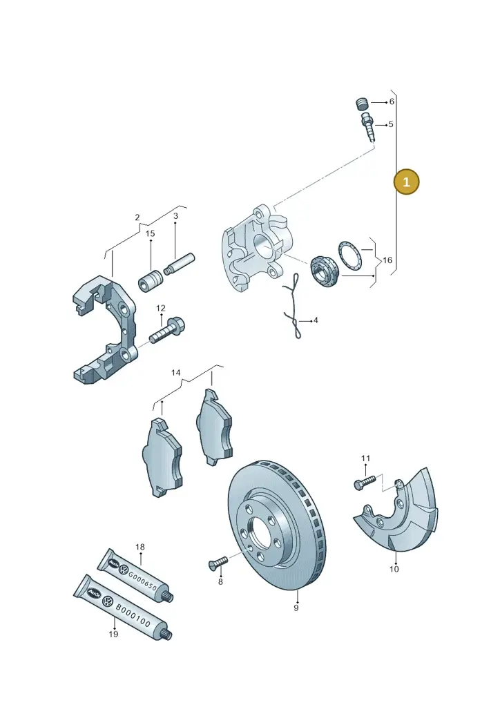 1J0615123D — SEAT IBIZA 06> (2005-) diagram 147615350, position 1