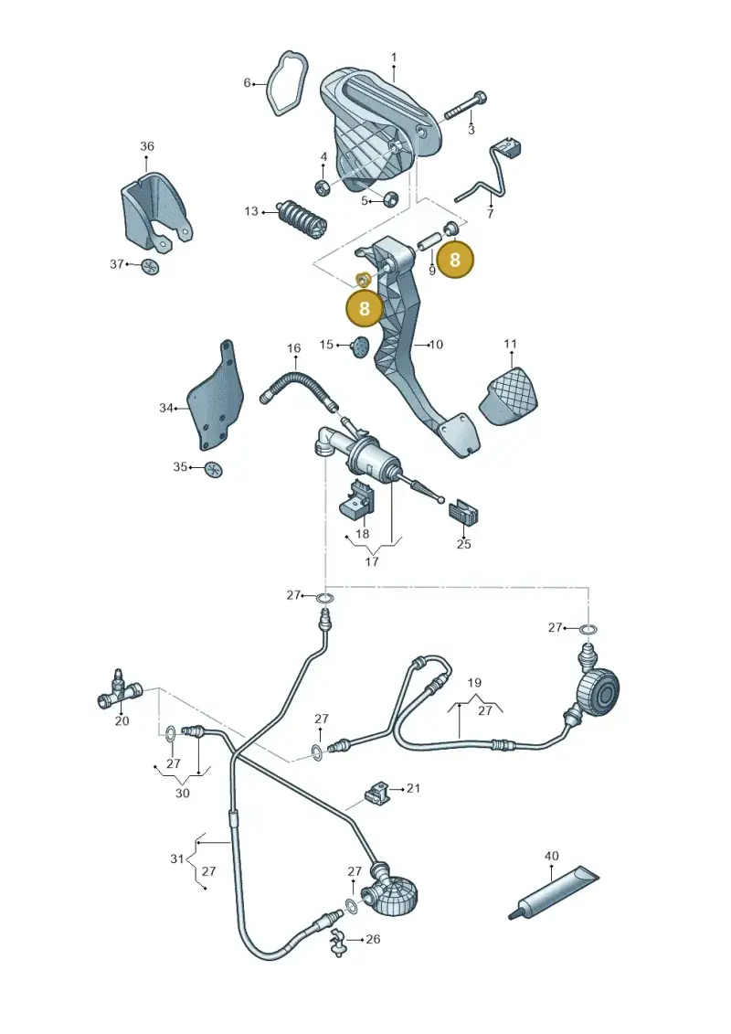 1J0721153A — SEAT Alhambra Stylance (2015-2022) diagram 863721250, position 8