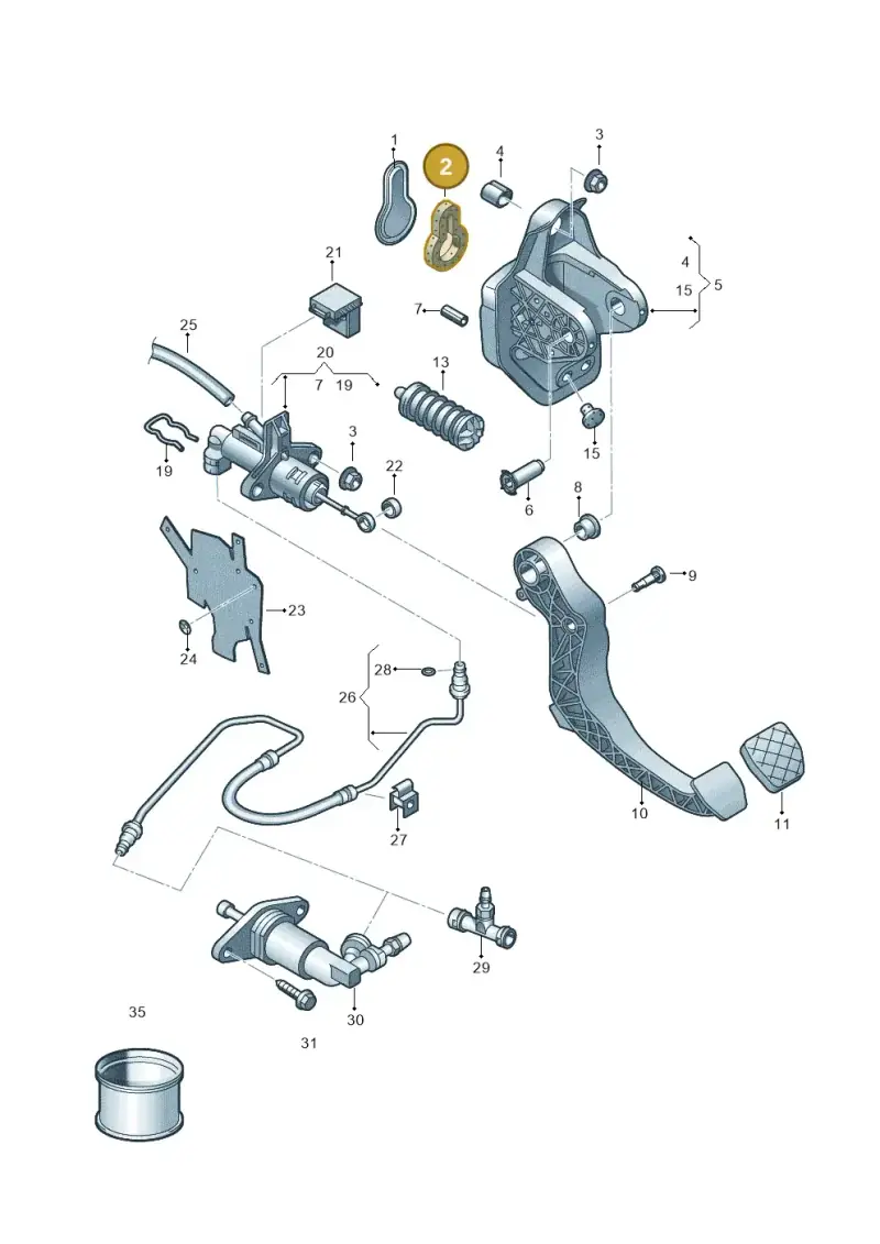 1J0721410 — SEAT Toledo Reference (2012-2015) diagram 773721250, position 2
