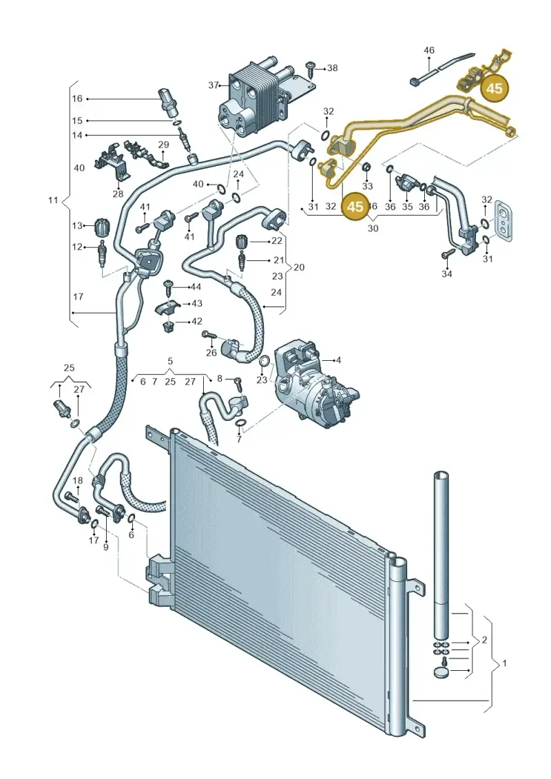 1J0820774A — SEAT Formentor TSI CUPRA (2020-) diagram 746260500, position 45