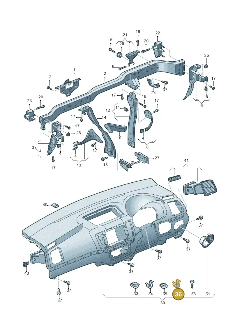 1J0858213 — SEAT Alhambra Stylance (2015-2022) diagram 689857050, position 36