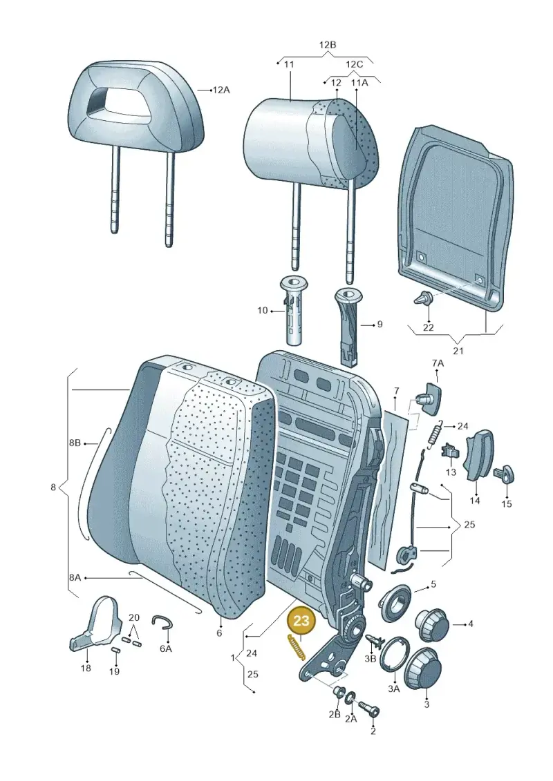 1J0881497 — SEAT AROSA (2003-2004) diagram 221881500, position 23