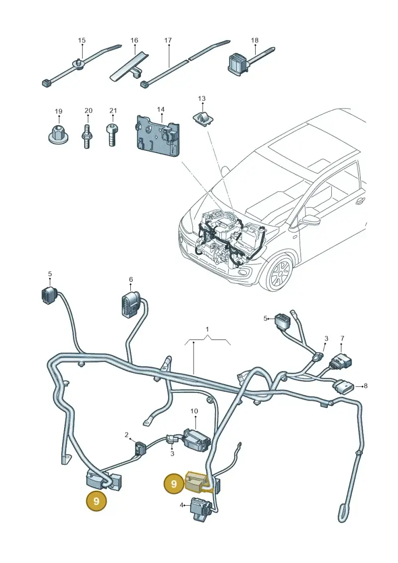 1J0906379B — SEAT Mii electric (2020-2021) diagram 772971030, position 9