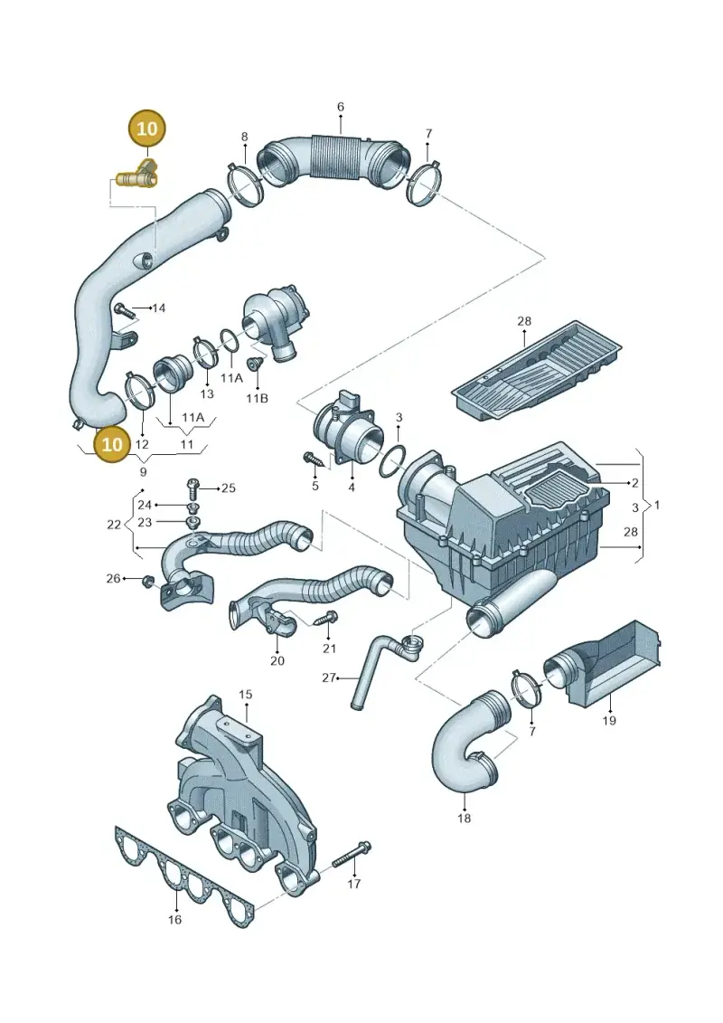 1J0906391B — SEAT Altea XL Reference (2010-2013) diagram 460129300, position 10
