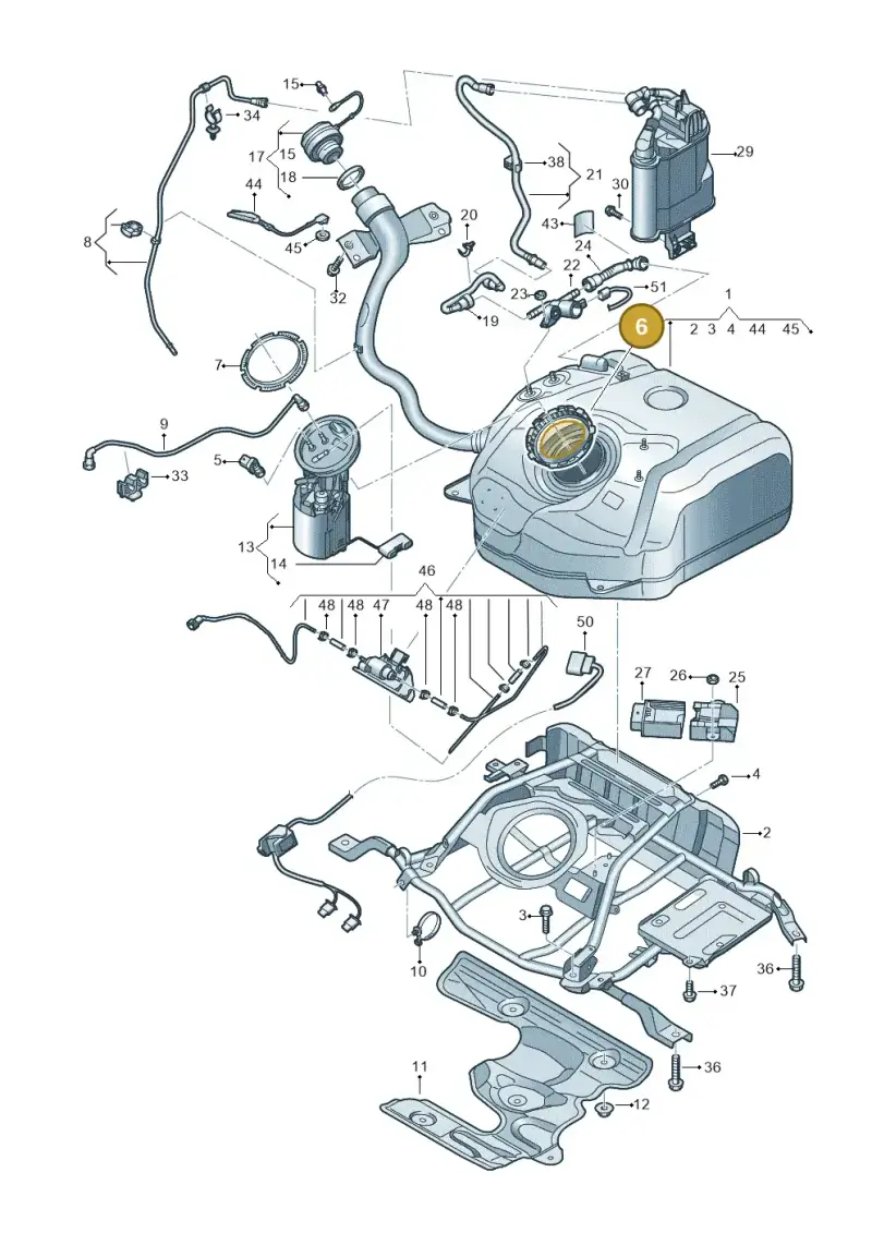 1J0919133B — SEAT Formentor TSI CUPRA (2020-) diagram 596201040, position 6