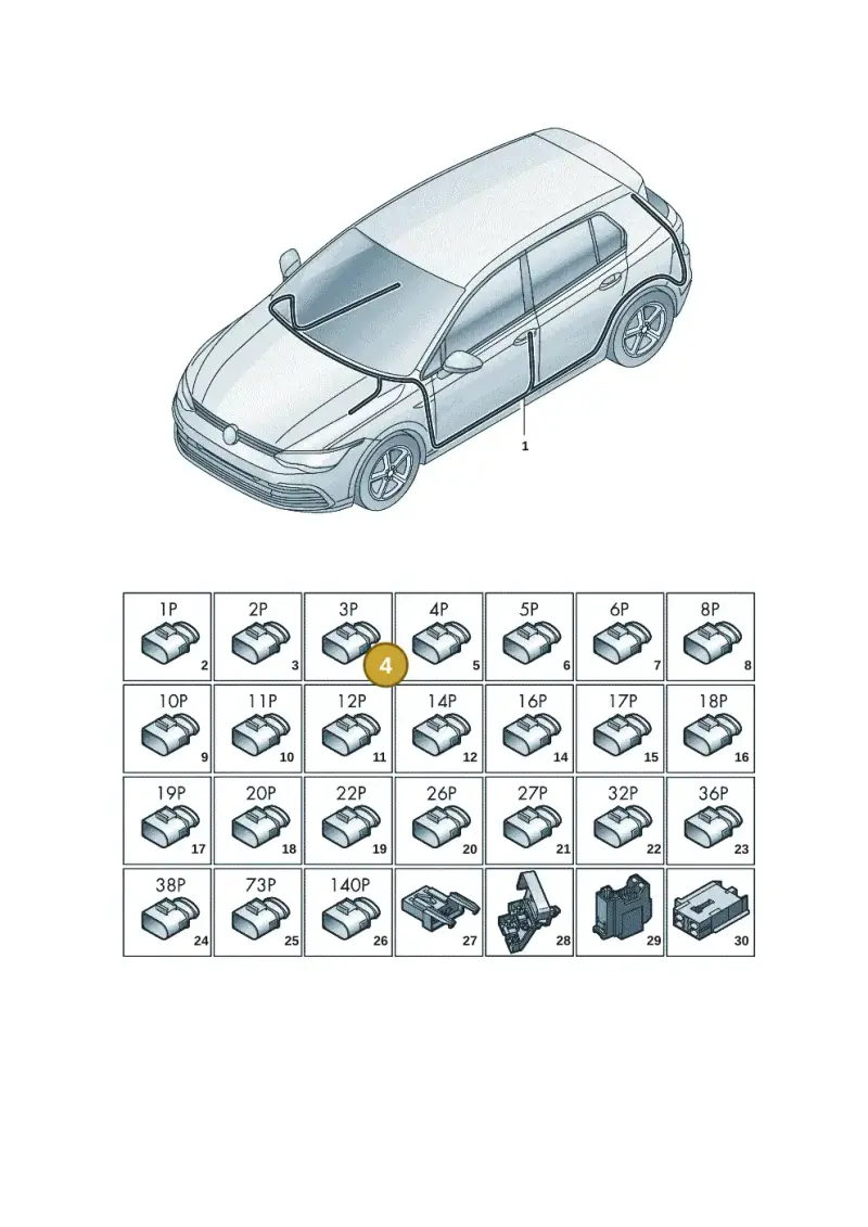 1J0919321 — SEAT Formentor TSI CUPRA (2020-) diagram 5h0971090, position 4