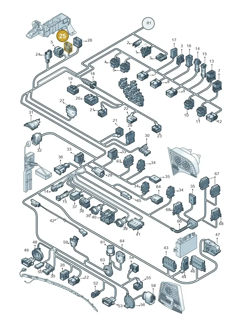 1J0937724 — SEAT Exeo ST Reference (2008-2011) diagram 454971810, position 25