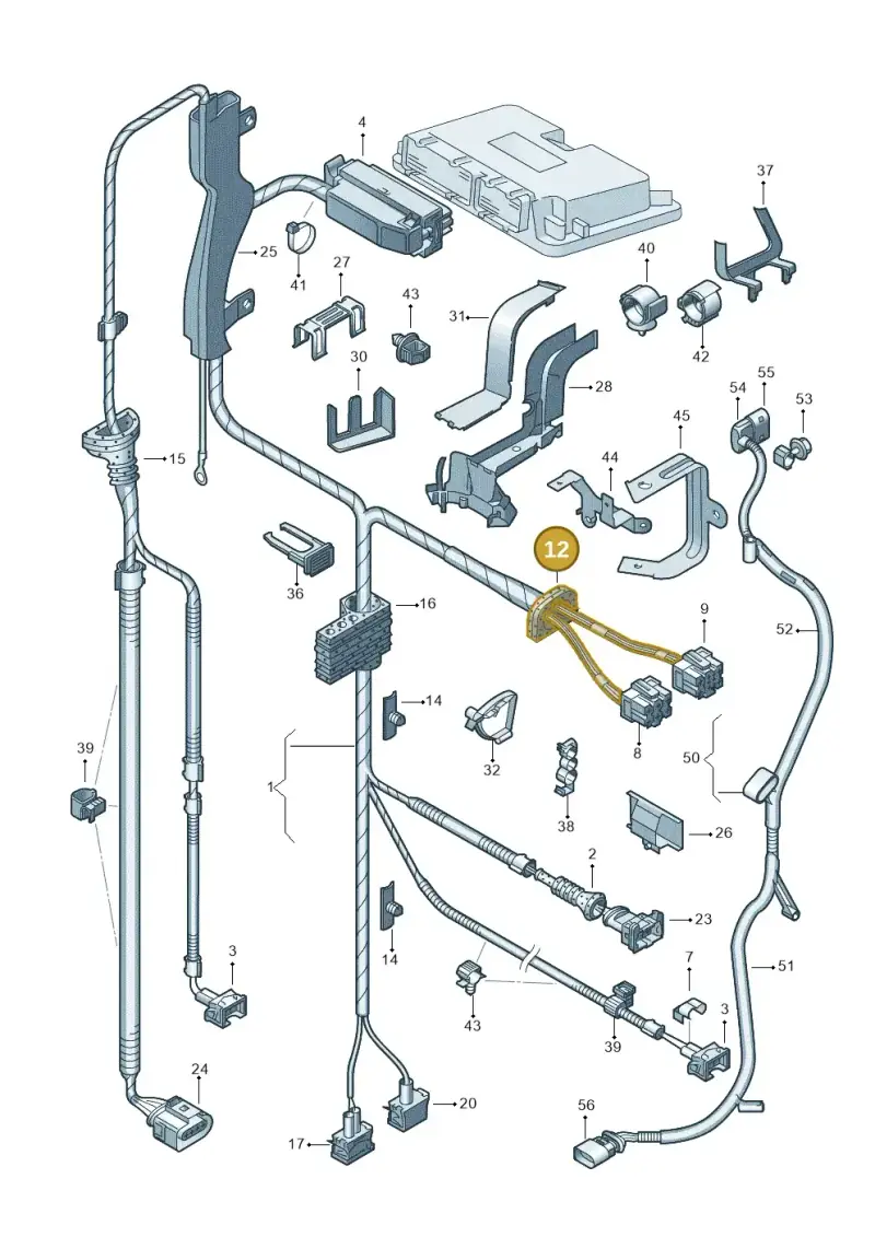 1J0941389 — SEAT TOLEDO/LEON/LEON-4 (1998-2001) diagram 194971280, position 12