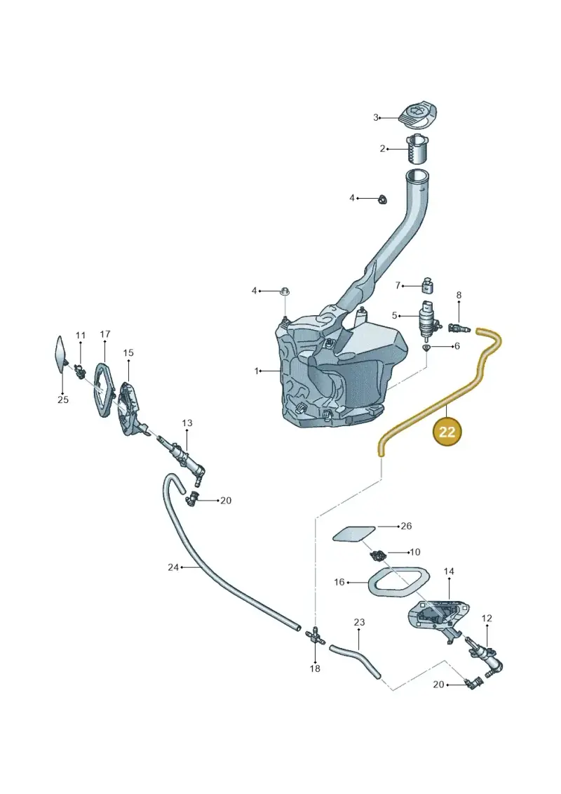 1J0955964F — SEAT Ibiza Stylance (2015-) diagram 639955300, position 22