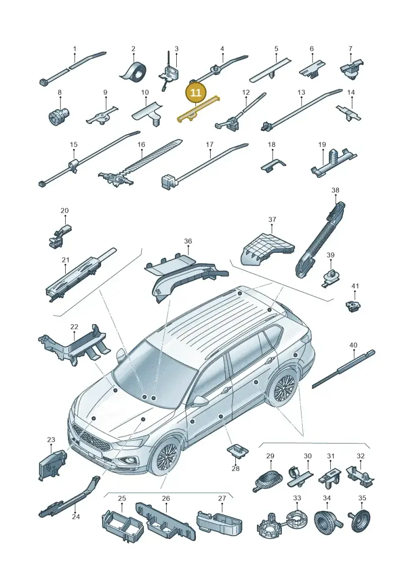 1J0971445C — SEAT Tarraco FR (2018-2024) diagram 591971083, position 11