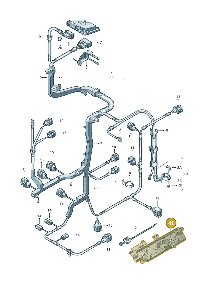1J0971830N — SEAT Ibiza Reference (2012-2012) diagram 253971030, position 41