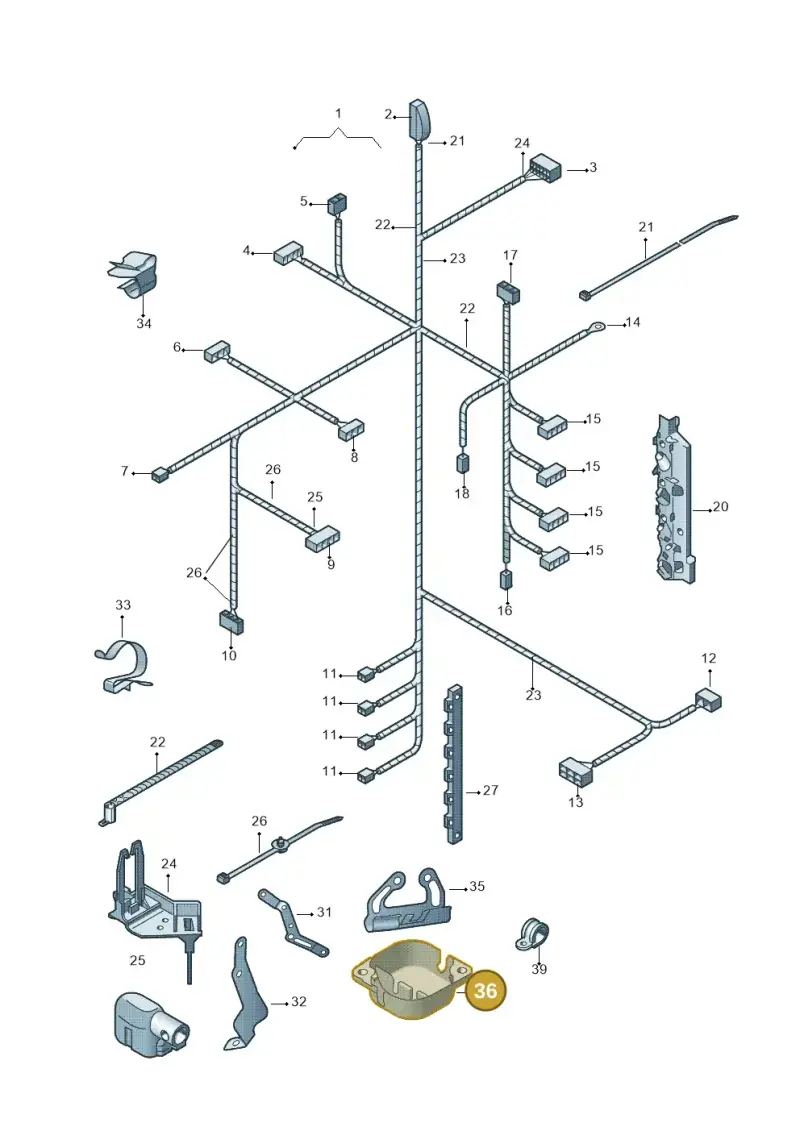 1J0971830N — SEAT Toledo Reference (2012-2015) diagram 481971100, position 36