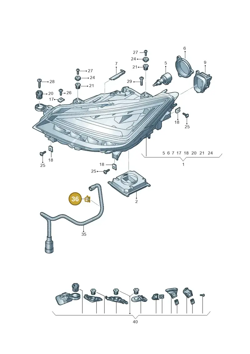 1J0971842 — SEAT Arona FR (2017-) diagram 835941200, position 36