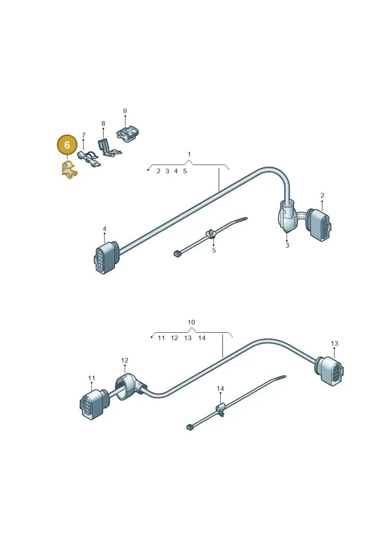1J0971842 — SEAT Ateca Style (2016-) diagram 891972300, position 6