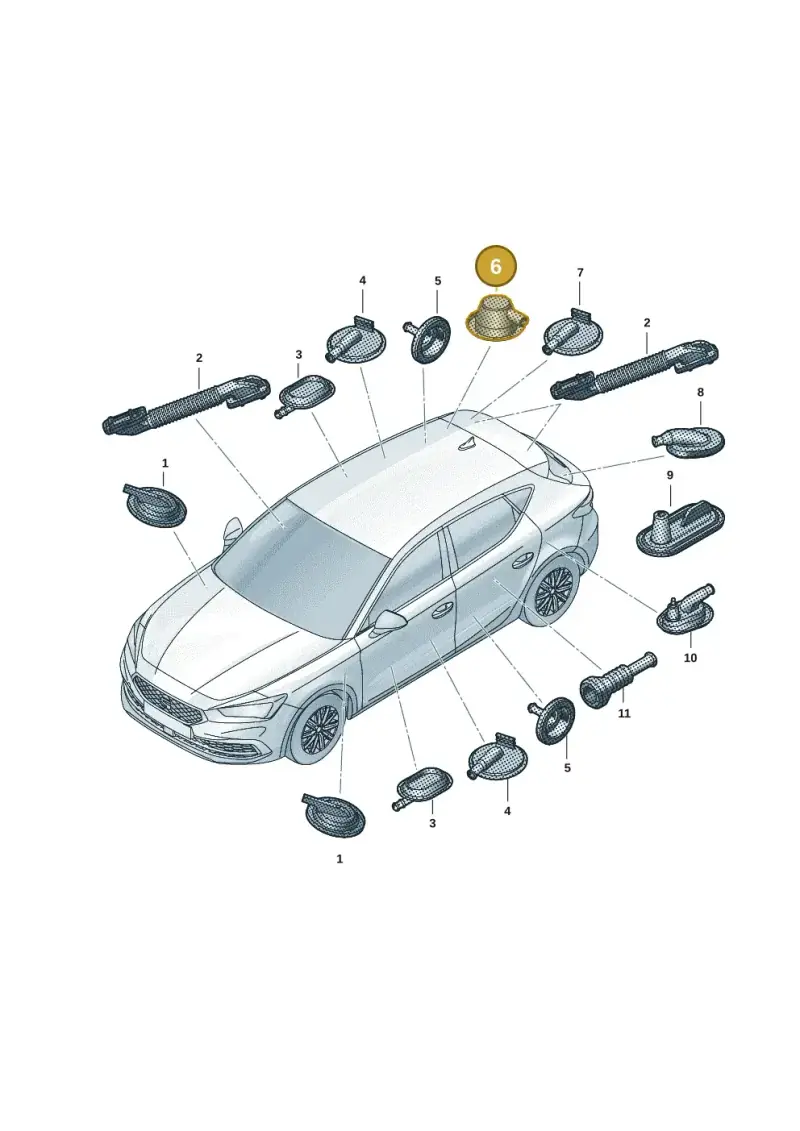 1J0971903 — SEAT Formentor TSI CUPRA (2020-) diagram 5fn971092, position 6