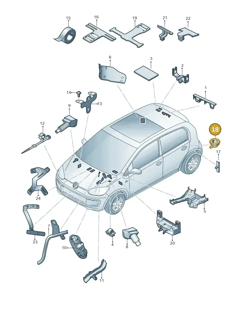 1J0971903 — SEAT Mii electric (2020-2021) diagram 772972010, position 18