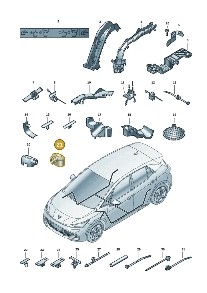 1J0971921G — SEAT EBoost CUPRA (2021-) diagram 10s972001, position 21