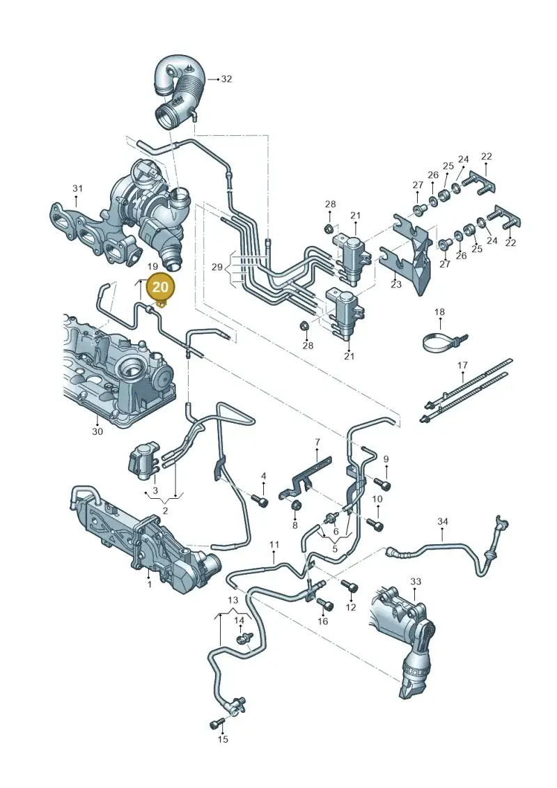 1J0971939C — SEAT Ibiza Stylance (2015-) diagram 773131300, position 20