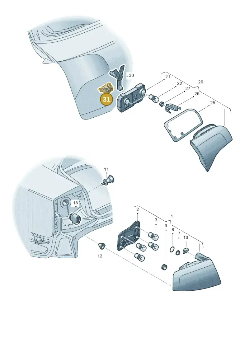 1J0972706 — SEAT Exeo ST Reference (2008-2011) diagram 454945000, position 31