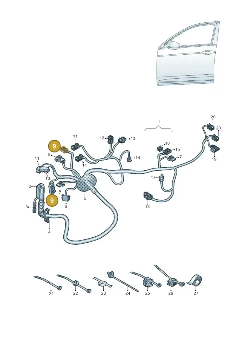 1J0972977D — SEAT Tavascan Cupra (2023-) diagram 20h972033, position 9