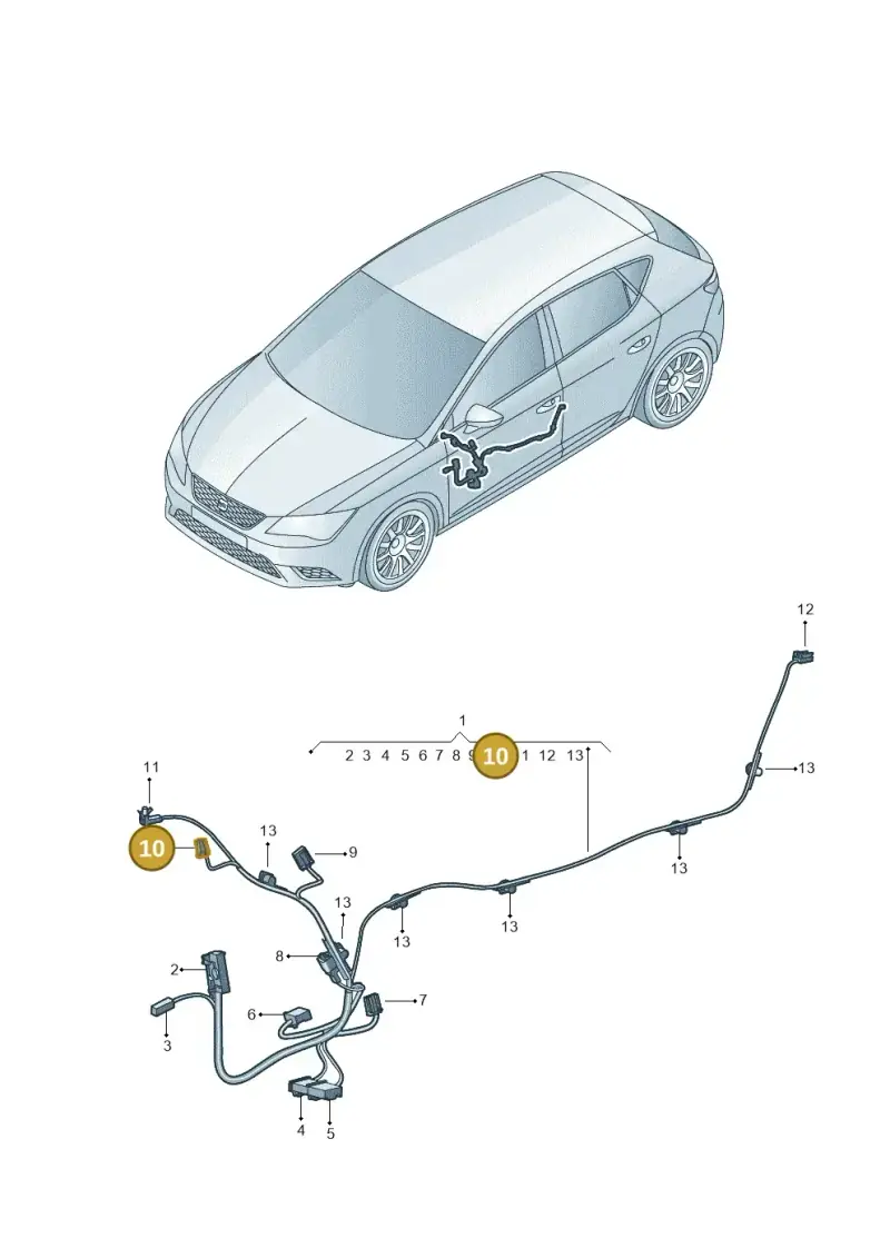 1J0973115A — SEAT Leon ST Stylance (2016-2020) diagram 830972400, position 10