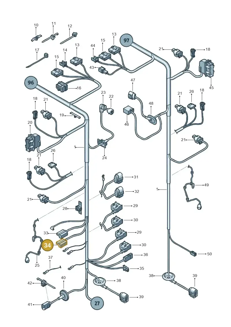 1J0973303 — SEAT Ibiza Reference (2012-2012) diagram 639971840, position 34