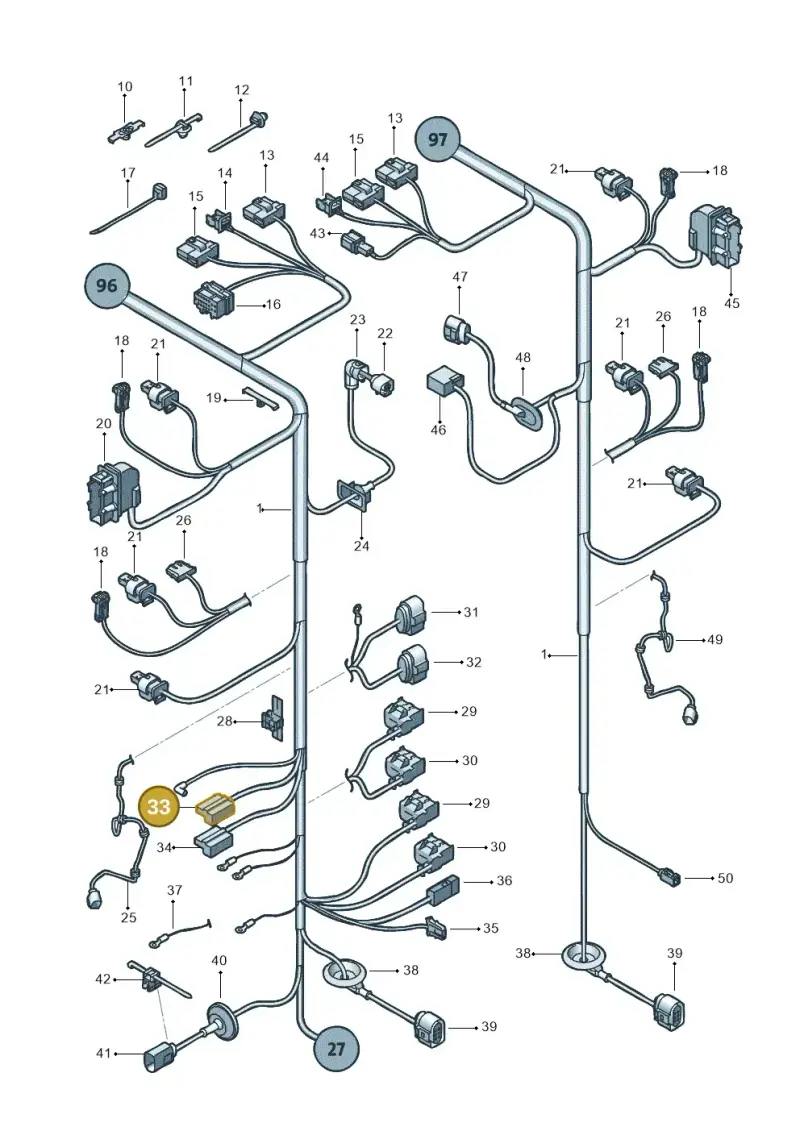 1J0973303A — SEAT Ibiza Reference (2012-2012) diagram 639971840, position 33