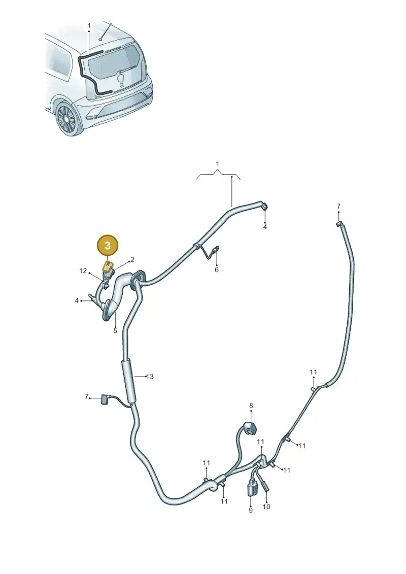 1J0973333A — SEAT Mii electric (2020-2021) diagram 892972081, position 3