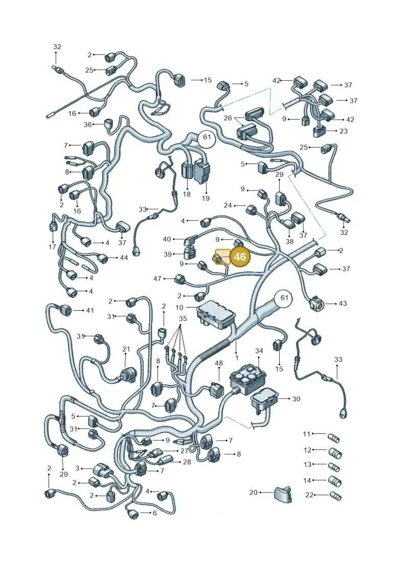 1J0973702C — SEAT Altea XL Reference (2013-2013) diagram 498971820, position 46