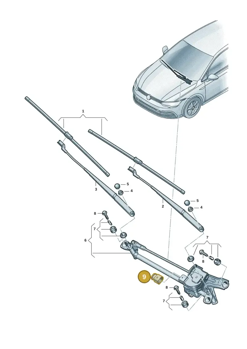 1J0973724 — SEAT Formentor TSI CUPRA (2020-) diagram 5h0955000, position 9