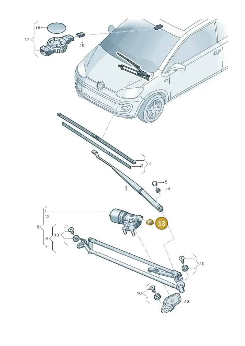 1J0973724 — SEAT Mii electric (2020-2021) diagram 772955000, position 13