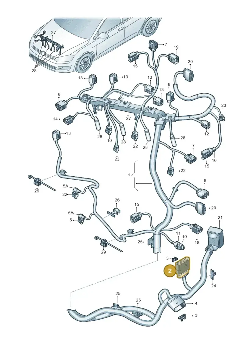 1J0973835 — SEAT Ateca Style (2016-) diagram 746971080, position 2